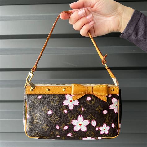 louis vuitton murakami cherry blossom pochette|Louis Vuitton cherry blossom pocket.